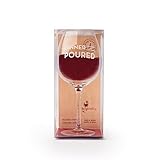 The Engraved 'Dinner is Poured' Big Betty XL Premium Jumbo Wine Glass - Holds a Whole Bottle of Wine!