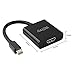 WEme Mini DisplayPort DP (Thunderbolt 2 Port Compatible) to HDMI HDTV Male to Female Adapter Converter for Apple MacBook, Microsoft Surface Pro, Google Chromebook and More, Black