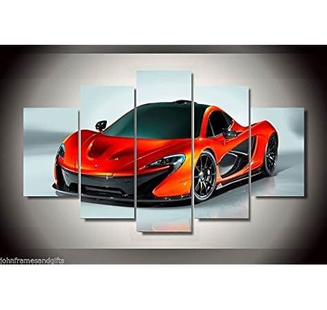 Amazon Com Super Car Mclaren Print Poster Canvas 5 Pieces