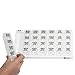GMS 7 Day Pill Organizer Tray for Medications, Vitamins, and Supplements - Large with Removable Daily Pill Boxes with 4 Compartments Each - Great for Travel - Clear