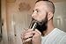 Mr Rugged Beard Shaping Tool - Clear Template Guide for Edging Beards and Goatees - Also Ideal Haircut Template for Sideburns and Hairline - Built-in-Comb