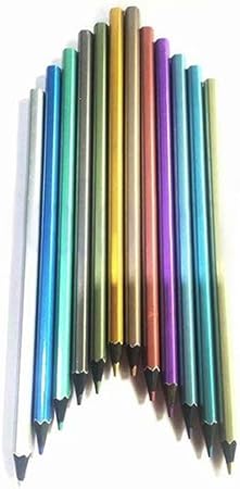 Ghhshjhlk 12 Matite Colorate Colorate Non Tossiche Metalliche 12 Disegni Colorate Schizzi A Matita Accessori Per Progetti Artistici Materiale Scolastico 1 Amazon It Casa E Cucina