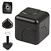 JZH Metal Aluminum Infinity Cube Fidget Hand Spinner Finger Spin Toys, Removable Finger Rubik Cube Naughty Toys. (Black)
