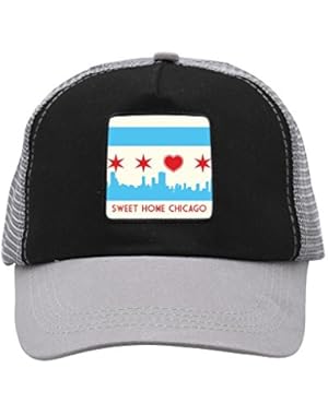 Unisex Sweet Chicago Home Trucker Hat Adjustable Mesh Cap