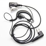 Bigstone 2Pin G Shape Earpiece Headset for Motorola Radio cls1110 cls1410 cls1413 cls1450 cls1450c Two Way Radio Walkie Talkie