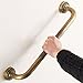Grab Bars for Bathtubs and Showers Anti Slip Shower Grab Bar for Seniors Elderly 19 Inch Antique Brass