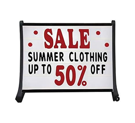 Qla Roadside Deluxe Message Board Quick Load A Frame Changeable