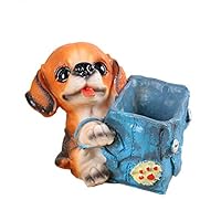 Yooce Puppy Dog Pencil Holder Pet Pen Cup Desk Organizer Rottweiler