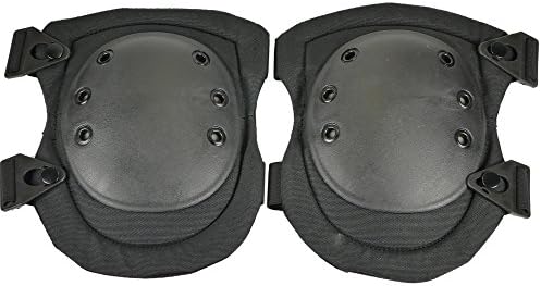 Shootmy Tactical Knee Pads Protection, Flexible, Adjustable, Double Elastic Straps Design, One Size Fit, (Black)