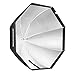 Neewer 32 inches/80 Centimeters Octagonal Softbox with S-Type Bracket Holder (with Bowens Mount) and Carrying Bag for Speedlite Studio Flash Monolight, Portrait and Product Photography
