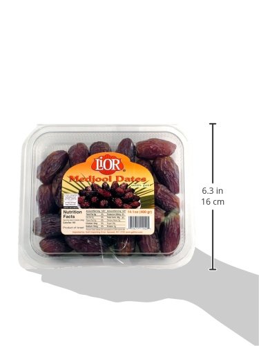 Lior All Natural Medjool Dates with Pits, 14.1 Ounce