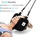 NyPot Premium Head Hammock - Portable Cervical Traction Device for Neck Pain Relief Massager for Back and Shoulder Pain Neck Support and Stretcher Relaxation Gift for Mom and Dad with Eye Mask (black)