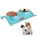 LOVE'S Dog Bowls Pet Food Bowl Raised Cat Puppy Bowls No Spill Elevated Eating Feeding Dog Bowl Set Water Feeder for Small Animals No Tip Stainless Steel