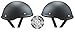 Low Profile Novelty Harley Chopper Motorcycle Half Helmet Skull Cap Flat Matte Black (Small 21 1/2