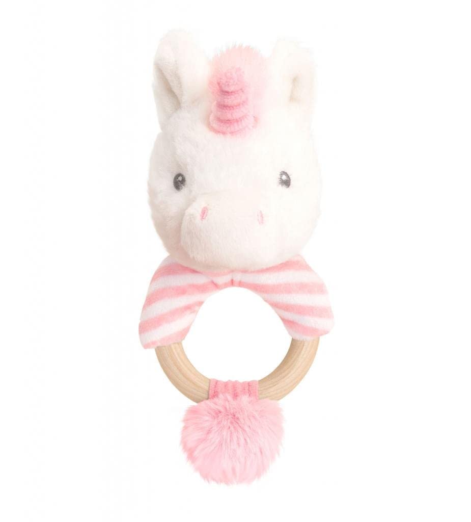 100% Recycled Eco Baby Rattles and Comforter Blankets (Twinkle Unicorn 14cm Ring Rattle)