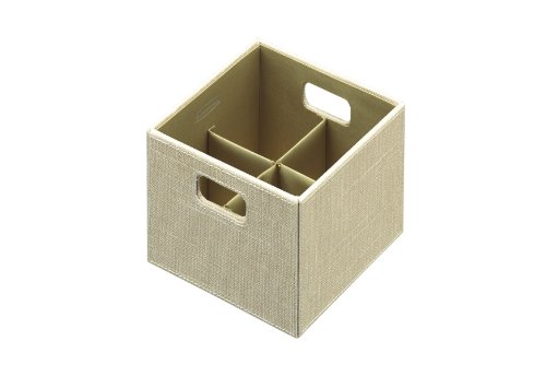 Rubbermaid 1791946 Bento Storage Box with Flex Dividers, Small, Loose Linen