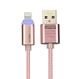 SENYE Smart Nlyon Braid LED Lightning Fast Charge Cable Sync Cable 9 Pin for iPhone 7 6 6s plus - 1M