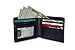 Namotu Real Carbon Fiber Wallet w/RFID Blocking Tech, Leather at Hinges and Trim - ID Window - Mens Slim Thin Real Carbon Bifold to Protect Your Money and Cards Identity