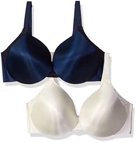 Maidenform Women's Smooth Extra Coverage Underwire Bra With Lift 2-Pack Bundle 9475