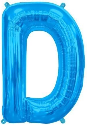 Blue Letter D 16 Inch Foil Balloon by Balloon Emporium