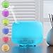 Essential Oil Diffuser MECO Arotherapy Diffuser Aroma Diffuser Ultrosonic Cool Mist Diffuser 500ml Humidifier with 7 Color LED Lights Waterless Auto Shut-off for Home Bedroom Office