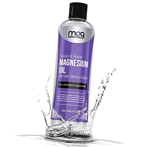 Top Natural Sleep Aid with Magnesium Oil that helps you with Sleep Problems, Migraines, Anxiety and Stress. Includes Essential Oils for Relaxation and Pain Relief. E-book with tips included!