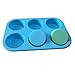 Allforhome 6 Round Silicone Cup Cake Molds Cake Baking Pans Muffin Cups Handmade Soap Molds Bath Bomb Chocolate Craft Art Soap Mousse Cake DIY Molds