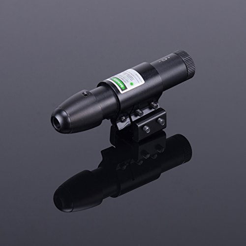 HIRAM 4-16x50 AO Rifle Scope Combo with Green Laser, Reflex Sight, and 5 Brightness Modes Flashlight