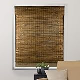 ARLO BLINDS Sheer Bamboo Roman Shades with Valance