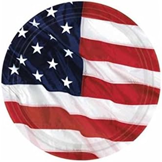 Patriotic Flying Flag - Plates - Napkins - Cups - Mix & Match (Dessert Plates (40 - 7 in Plates))