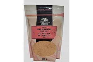 Iodized Fine Himalayan Pink Salt – 450g Resealable Bag + PaLiSoL CREATiONS Sticker | Sel rose de l'Himalaya iodé fin – Sachet