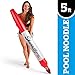 BigMouth Inc. Giant Inflatable Red Shnoodle Pool Float, Thick Vinyl Noodle, 5' Long Inflated