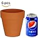 Winlyn 6 Pcs Large Terracotta Pot Clay Pots 5'' Clay Ceramic Pottery Planter Cactus Flower Pots Succulent Pot Drainage Hole- Great for Plants,Crafts,Wedding Favor