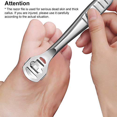 Professional 9 in 1 Pedicure Kit Foot File Set Callus Remover Kit Foot Rasp for Removing Hard Skins and Cracked Skin Corns, Suitable for Women&Men - Thumbnail 4