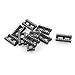 Uxcell a15012900ux0202 2.54 mm 2 Row 16 Pins Round Hole DIP IC Chip Socket Adaptor, 10 Pieces