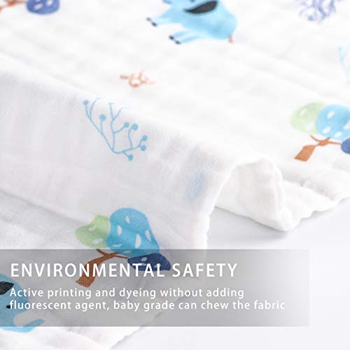 Muslin Baby Burp Cloths 6 Pack Premium Cotton Burping Rags for Newborn Ultra Soft and Absorbent Unisex Spit Up Rags for Boys and Girls Perfect Baby Registry Gift 20\'\' X 10\'\'