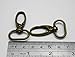 COLIBROX Bronze 1 Inches Inside Diameter Oval Ring Lobster Clasp Claw Swivel Lobster Snap Clasp Hook for Strap Pack of 20