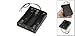 uxcell Series 3.7V Flat Tip Battery Holder Case for 3 x 18650 Batteries