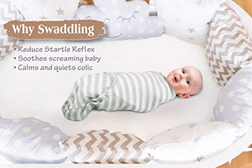 Baby Wearable Blanket, Unisex Sleeping Sack for 0-6 Months , Small Size, Sleeveless Transition Swaddle with 2-Way Zipper, 0.5 Tog Breathable Cotton Sleep Bag Sacks