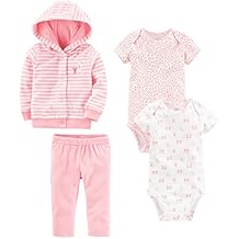 Simple Joys by Carter's Baby Girls' 4-Piece Terry Cardigan Set