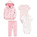 Girls' 4-Piece Terry Cardigan Set