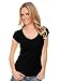 Kavio Junior Seashell Stitch V Neck Cap Sleeve Top