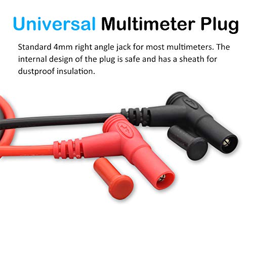 Multimeter Test Leads with Banana Plug Digital Multi Meter Clamp Tester Probe Test Probes Leads for Multimeter Electronic Test Leads Multimeter Accessories