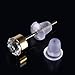 Earring Backs - 3 Pairs Earring Lifters Hypoallergenic Sterling Silver Plated (style1)