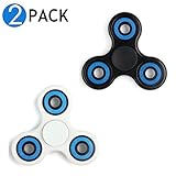 ShiRui Hand Spinner, (2 Pack) Tri Spinner Fidget Toy Stress Reducer Work Fast Durable Stable for Chindren and Adults, Relieves ADHD, Anxiety, and Boredom, Paient Treatment