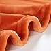 MERRYLIFE Orange Throw Blanket | Decorative Soft Colorful Oversized | Couch Outdoor Travel Plush Blanket| (50