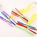 TangTanger Mini Flying Dragonflies 100 pcs Assorted Colors Plastic Bamboo-Copter Bamboo Dragonfly Toy