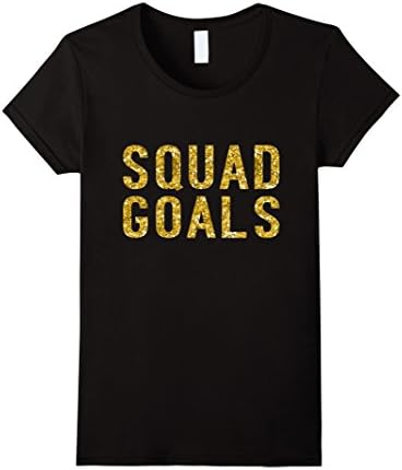 Womens Squad Goals T-Shirt  Small Black