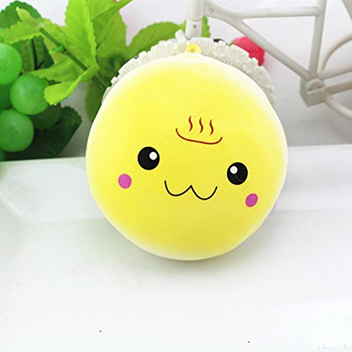Molyveva Jumbo Cute Emoji Bun Kawaii Cream Scented Squishies Very Slow Rising Kids Toys Doll Gift Fun Collection Stress Relief Toy Hop Props, Decorative Props Large - Thumbnail 3