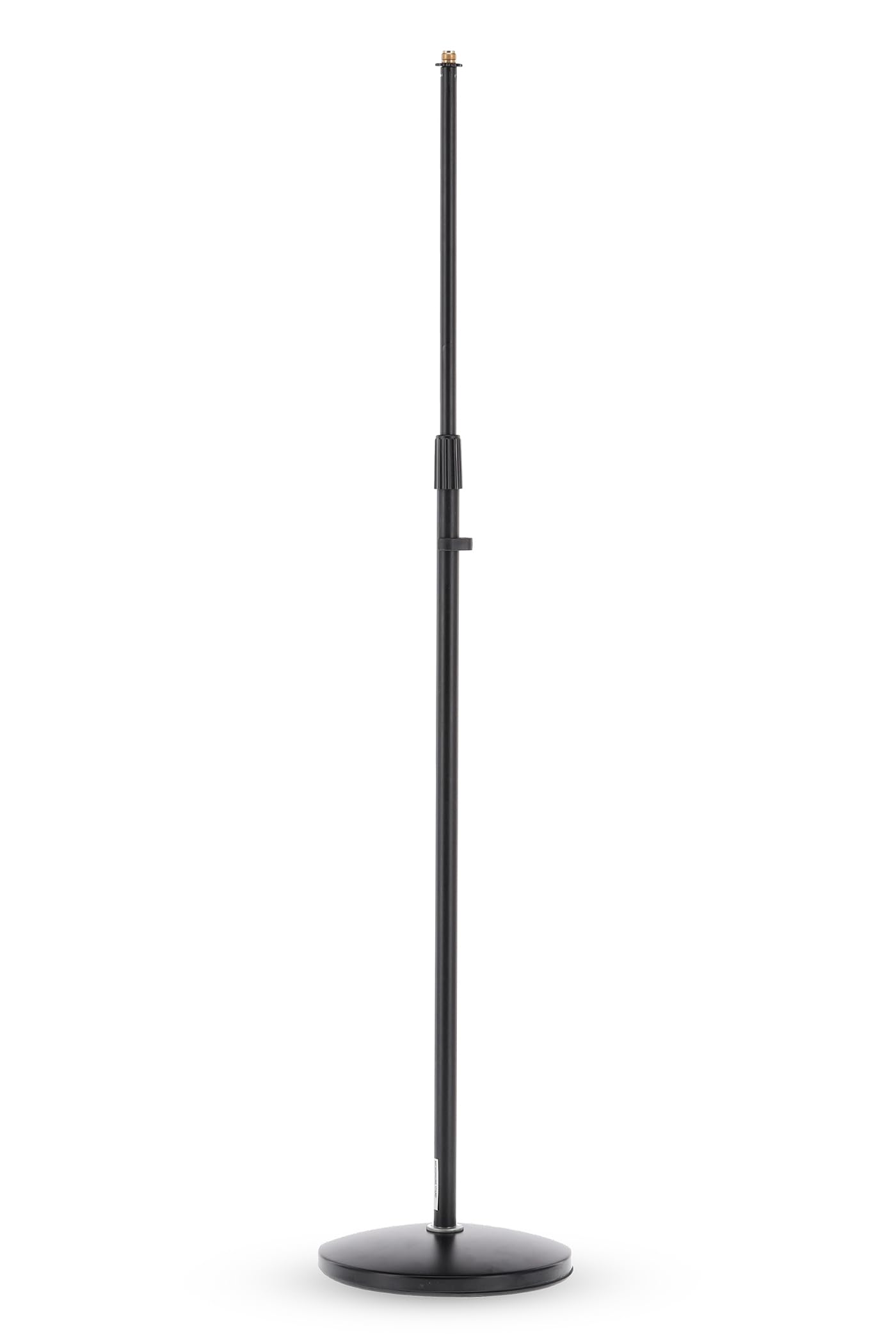 GEWA 900580 Microphone Stand MS-10B - Round Base made of Cast Iron - Sound Damping Rubber Insert - Height 87-155 cm